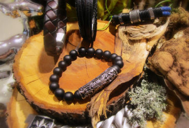 Herrenkollektion Armbänder Edelstahl-Leder-Stein Winter 2018 --- bearbeitet